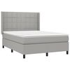vidaXL &Kappa;&rho;&epsilon;&beta;ά&tau;&iota; Boxspring &mu;&epsilon; &Sigma;&tau;&rho;ώ&mu;&alpha; & LED &Alpha;&nu;.&Gamma;&kappa;&rho;&iota; 140x190&epsilon;&kappa;. &Upsilon;&phi;&alpha;&sigma;&mu;ά&tau;&iota;&nu;&omicron;