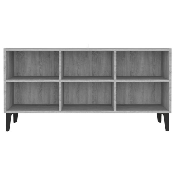 vidaXL Έπιπλο Τηλεόρασης Γκρι 103,5 x 30 x 50 εκ. με Μεταλλικά Πόδια Sonoma