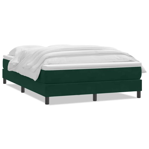 vidaXL &Kappa;&rho;&epsilon;&beta;ά&tau;&iota; Boxspring &mu;&epsilon; &Sigma;&tau;&rho;ώ&mu;&alpha; &Sigma;&kappa;&omicron;ύ&rho;&omicron; &Pi;&rho;ά&sigma;&iota;&nu;&omicron; 140x210&epsilon;&kappa;. &Beta;&epsilon;&lambda;&omicron;ύ&delta;&iota;&nu;&omicron;