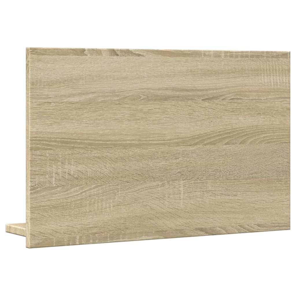 vidaXL Καθρέφτης Μπάνιου Ντουλάπι Sonoma Δρυς 60x11x37 εκ. Επεξ. Ξύλο