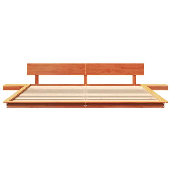 vidaXL Σκελετός Κρεβατιού Καφέ 180 x 200 cm ξύλο