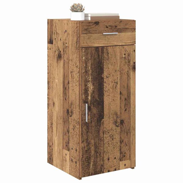 vidaXL Πλαϊνό γραφείο με συρτάρι artisan δρυς 42,5 x 40 x 93 εκ.