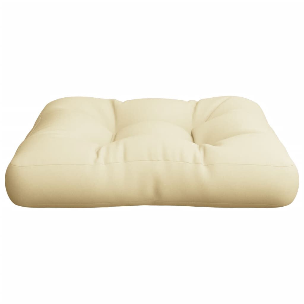 vidaXL Μαξιλάρι Παλέτας Κρεμ 58 x 58 x 10 εκ. από Ύφασμα