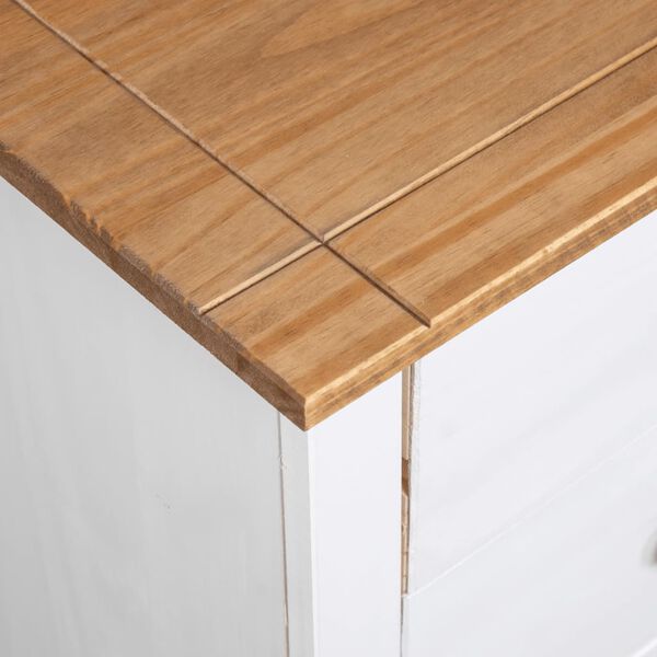 vidaXL Μπουφές Λευκός 46 x 40 x 89 εκ. από Ξύλο Πεύκου Σειρά Panama