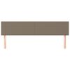vidaXL Κεφαλάρια Κρεβατιού 2 τεμ. Taupe 80 x 5 x 78/88 εκ. Υφασμάτινο