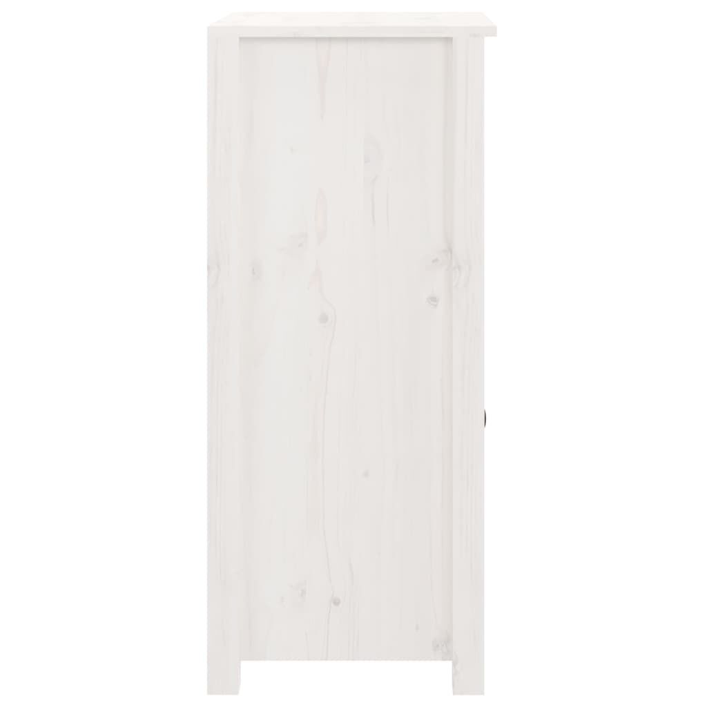 vidaXL Ντουλάπι Λευκό 40x35x80 εκ. από Μασίφ Ξύλο Πεύκου