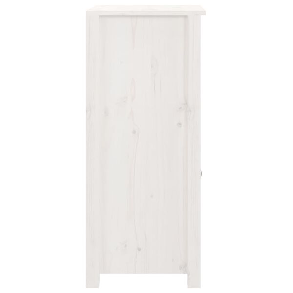 vidaXL Ντουλάπι Λευκό 40x35x80 εκ. από Μασίφ Ξύλο Πεύκου