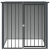 vidaXL Σπιτάκι Σκύλου με Οροφή Μαύρο 110x103x109 εκ. Γαλβαν. Χάλυβας