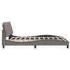 vidaXL Σκελετός Κρεβατιού Χωρίς Στρώμα Taupe 180x200 εκ. Υφασμάτινο