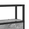 vidaXL Κεφαλάρι Αποθήκης με ράφι Γκρι sonoma 100 cm Επεξεργασμένο ξύλο
