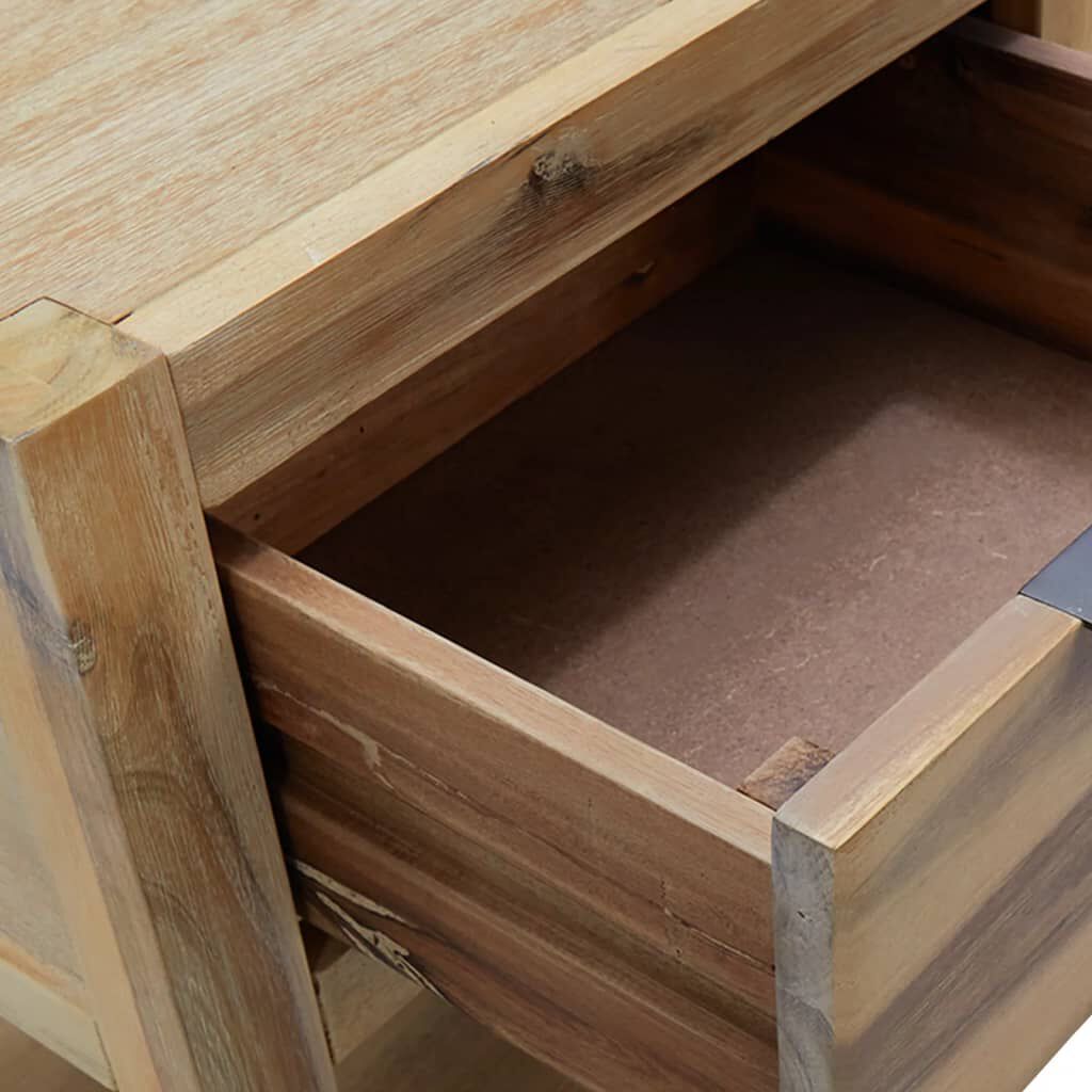 vidaXL Κομοδίνο με Συρτάρι 40x30x48 εκ. από Μασίφ Ξύλο Ακακίας