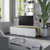 vidaXL Έπιπλο Τηλεόρασης Λευκό/Sonoma Δρυς 120x34x30 εκ. Επεξ. Ξύλο