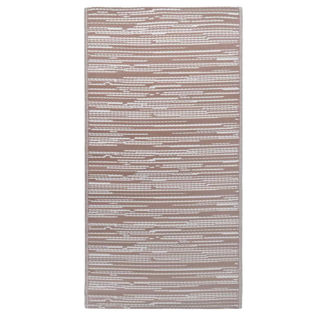 vidaXL Χαλί εξωτερικού χώρου ARAKIL καφέ 80x150 cm PP