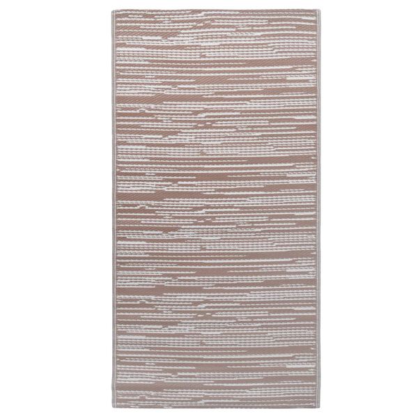 vidaXL Χαλί εξωτερικού χώρου ARAKIL καφέ 80x150 cm PP