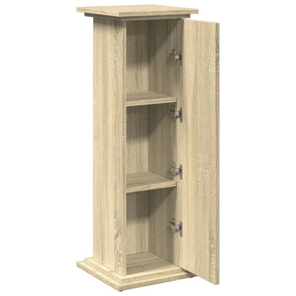 vidaXL Βάση Οθόνης με Αποθ. Sonoma Δρυς 31x30x90 εκ Επεξεργασμένο Ξύλο
