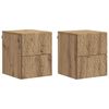 vidaXL &Tau;&omicron;ί&chi;&omicron;&upsilon; &Kappa;&rho;&epsilon;&mu;&alpha;&sigma;&tau;ό &Kappa;&omicron;&mu;&omicron;&delta;ί&nu;&omicron; 2 pcs Artisan &Delta;&rho;&upsilon;&sigmaf; 34,5 x 33 x 40 &epsilon;&kappa;