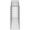 vidaXL Συρματοκιβώτια Τοξωτά 8 τεμ. 200x50x100/120 εκ. Γαλβαν. Ατσάλι