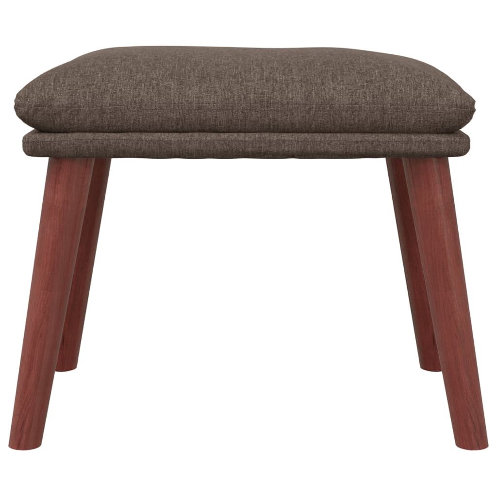 vidaXL Υποπόδιο Taupe 45 x 29,5 x 35 εκ. Υφασμάτινο