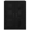 vidaXL Ντουλάπια Τοίχου 2 pcs Μαύρη δρυς 69.5 x 34 x 90 εκ.