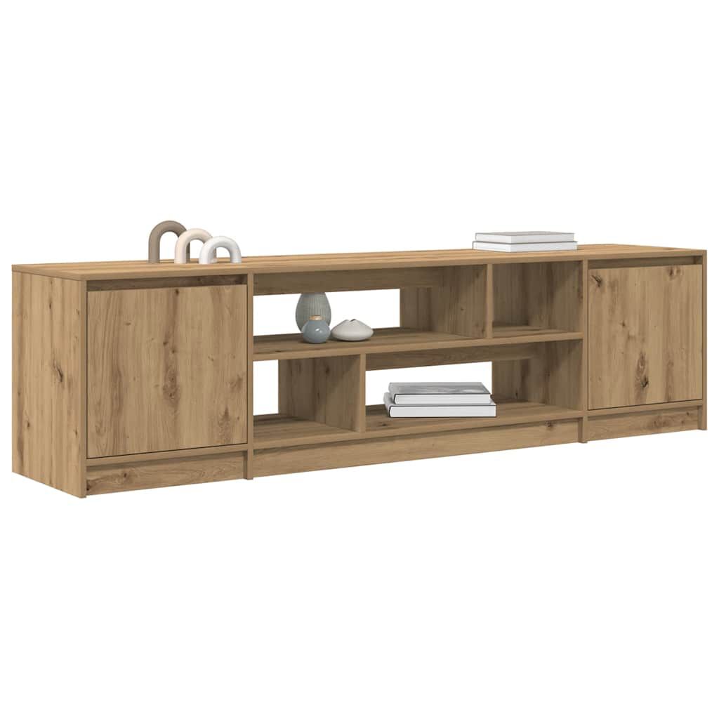 vidaXL Έπιπλο Τηλεόρασης Δρυς τεχνίτης 188,5x41x50 εκ. Επεξ. Ξύλο