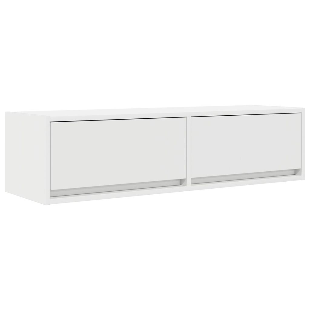 vidaXL Ντουλάπι Τηλεόρασης Λευκό 100x31x25,5 εκ Επεξεργασμένο Ξύλο