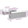 vidaXL Σετ Καναπέ Κήπου με αποθήκευση 9 pcs Καφέ Πολυ ράταν