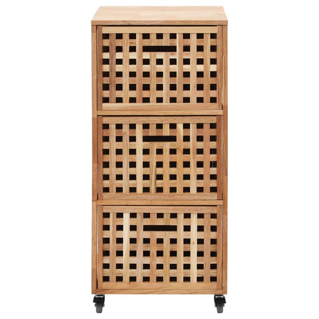 vidaXL Ντουλάπι Μπάνιου 41 x 41 x 91 εκ. από Μασίφ Ξύλο Καρυδιάς