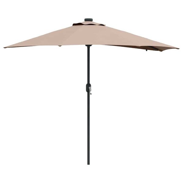 vidaXL Ομπρέλα Κήπου Taupe 294 x 150 x 223 εκ ύφασμα