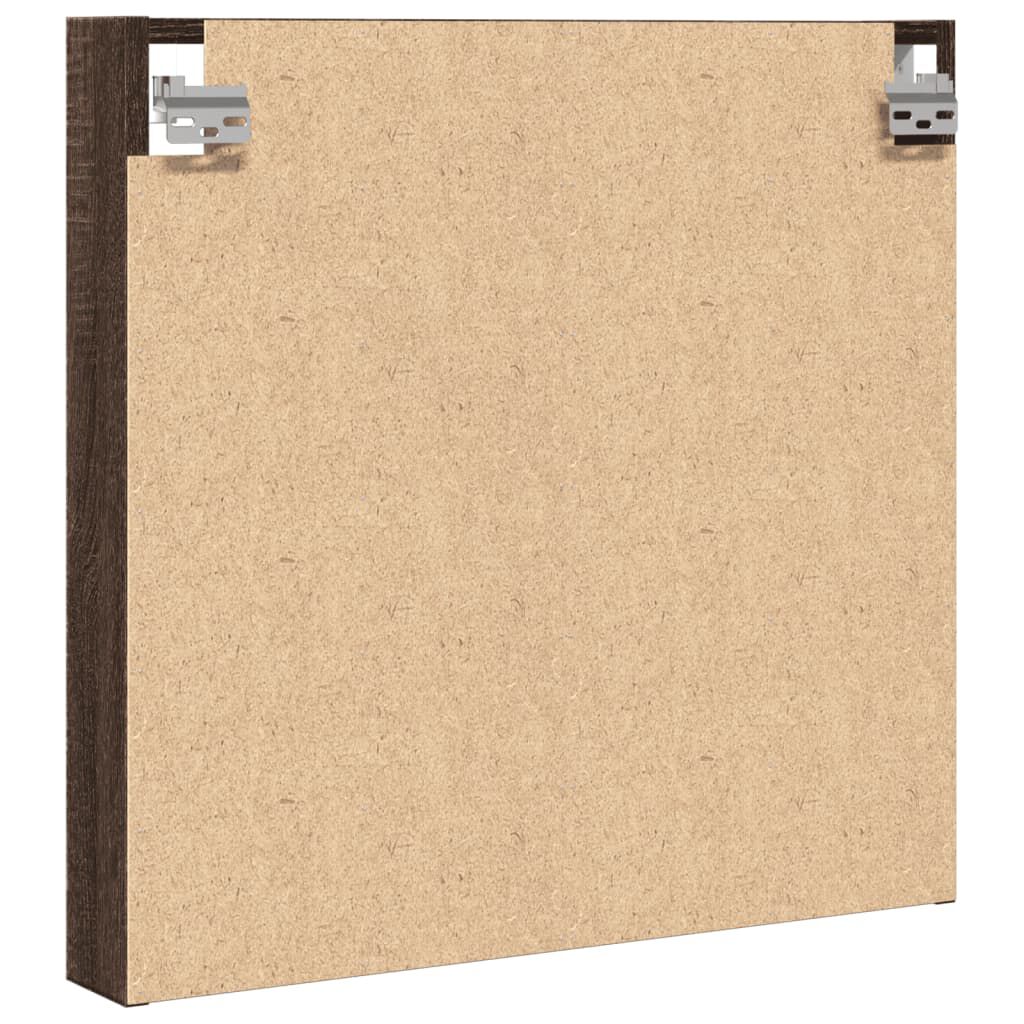 vidaXL Βιτρίνα Καφέ Δρυς 60x8,5x58 εκ. από Επεξεργασμένο Ξύλο