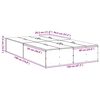 vidaXL Σκελετός Κρεβατιού Γκρι sonoma 120 x 190 cm Επεξεργασμένο ξύλο