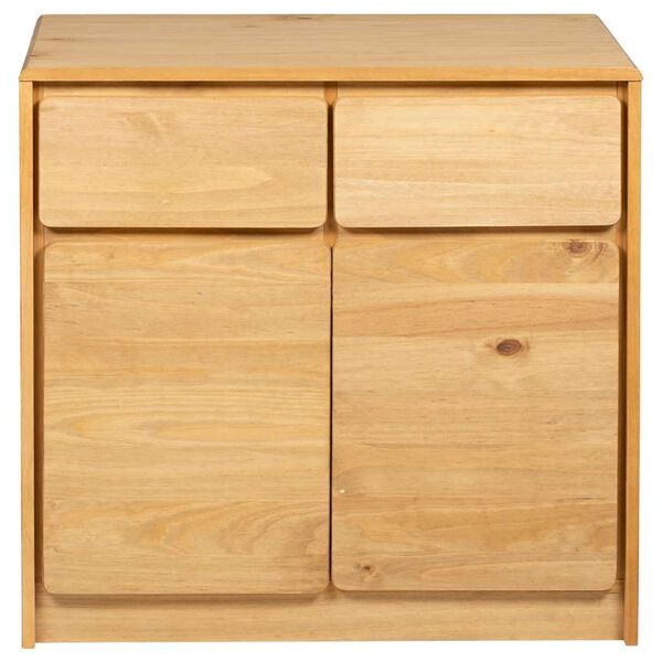 vidaXL Ντουλάπι SAUDA Δρυς 80x43x75,5 εκ. από Μασίφ Ξύλο Πεύκου