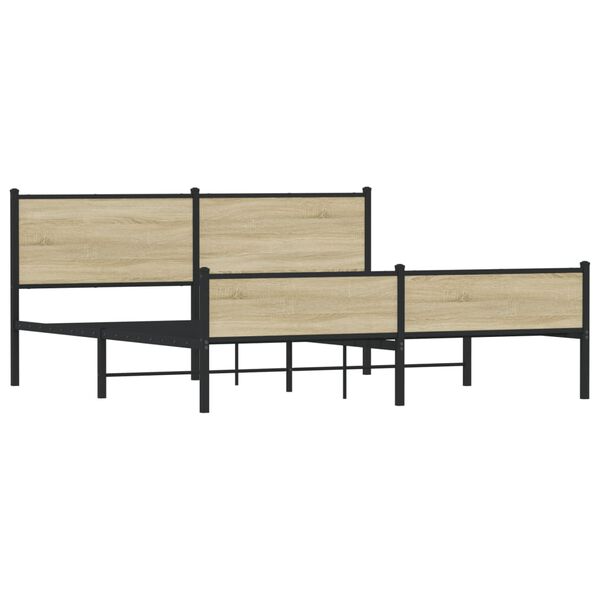 vidaXL &Sigma;&kappa;&epsilon;&lambda;&epsilon;&tau;ό&sigmaf; &Kappa;&rho;&epsilon;&beta;. &Chi;&omega;&rho;ί&sigmaf; &Sigma;&tau;&rho;ώ&mu;&alpha; Sonoma &Delta;&rho;&upsilon;&sigmaf; 160x200 &epsilon;&kappa;. &Mu;&epsilon;&tau;&alpha;&lambda;&lambda;&iota;&kappa;ό