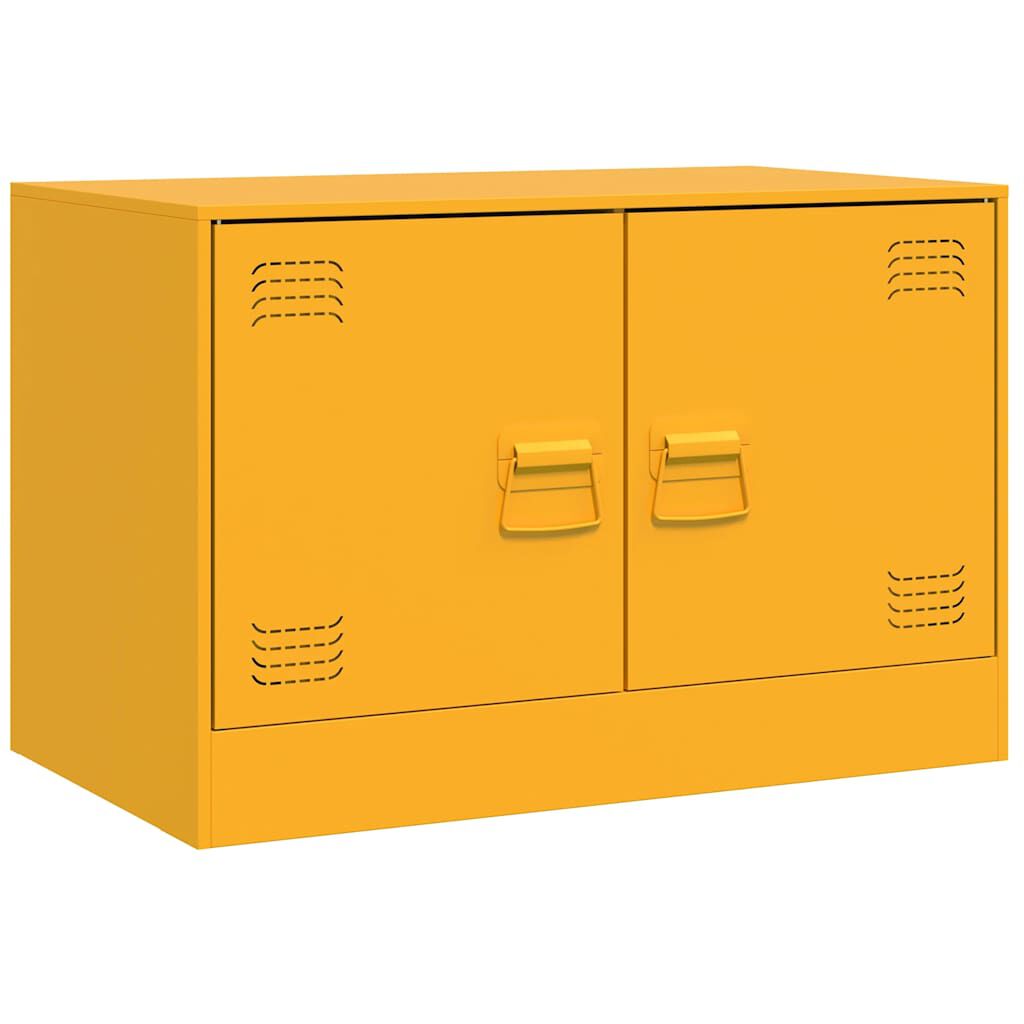 vidaXL Έπιπλο Τηλεόρασης Μουσταρδί Κίτρινο 67x39x44 εκ. από Ατσάλι
