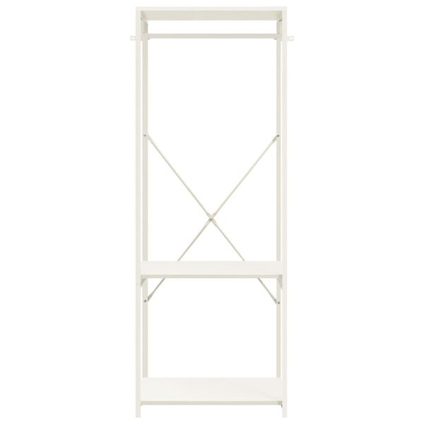 vidaXL &Nu;&tau;&omicron;&upsilon;&lambda;ά&pi;&alpha; &Lambda;&epsilon;&upsilon;&kappa;ή 60 x 40 x 167 &epsilon;&kappa;. &Mu;έ&tau;&alpha;&lambda;&lambda;&omicron; & &Mu;&omicron;&rho;&iota;&omicron;&sigma;&alpha;&nu;ί&delta;&alpha;