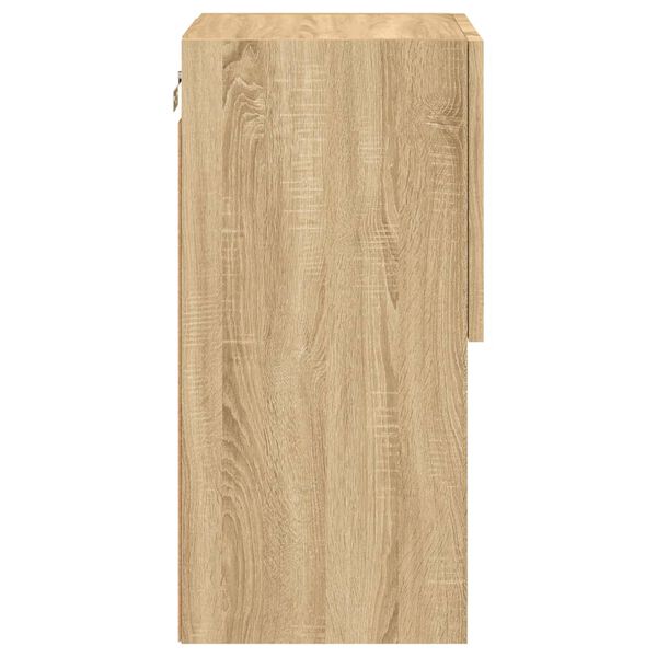 vidaXL Έπιπλο Τηλεόρασης με LED Sonoma Δρυς 30,5x30x60 εκ.