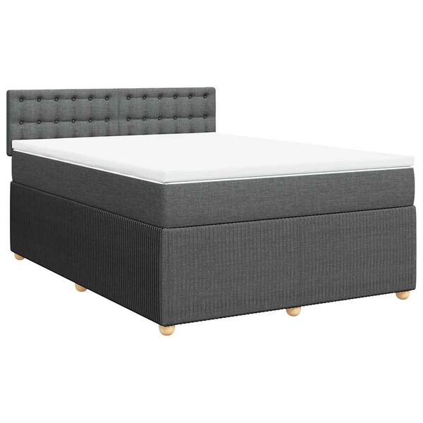 vidaXL &Kappa;&rho;&epsilon;&beta;ά&tau;&iota; Boxspring &mu;&epsilon; &Sigma;&tau;&rho;ώ&mu;&alpha; &Sigma;&kappa;&omicron;ύ&rho;&omicron; &Gamma;&kappa;&rho;&iota; 140x200 &epsilon;&kappa; &Upsilon;&phi;&alpha;&sigma;&mu;ά&tau;&iota;&nu;&omicron;