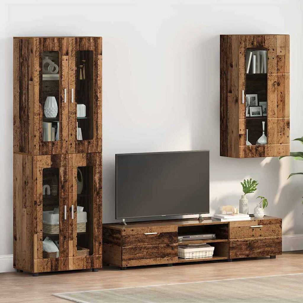 vidaXL Ντουλάπα τοίχου Παλαιό ξύλο 55 x 29 x 100 εκ Επεξεργασμένο ξύλο