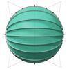 vidaXL Θόλος πισίνας Πράσινο 592 x 590 x 275 εκ.