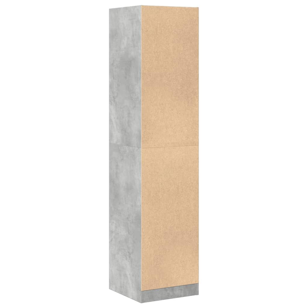 vidaXL Συρταριέρα Γενικής Χρήσης Γκρι Σκυρ. 40x41x174,5 εκ. Επεξ. Ξύλο