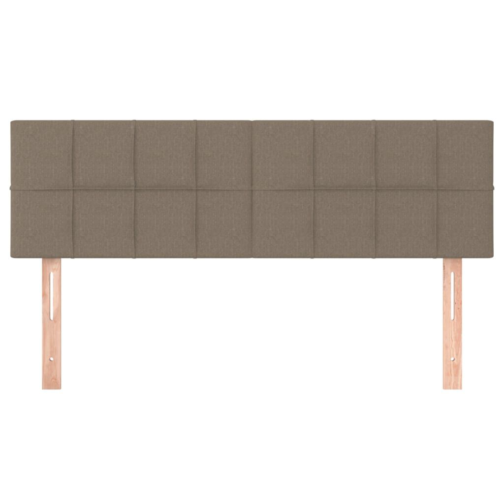 vidaXL Κεφαλάρια Κρεβατιού 2 τεμ. Taupe 72x5x78/88 εκ. Υφασμάτινα