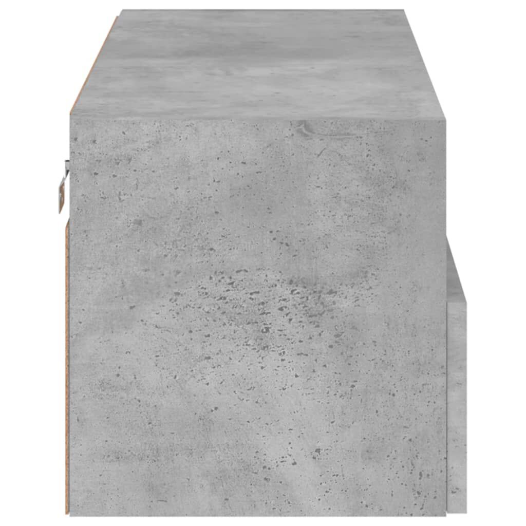 vidaXL Έπιπλο Τοίχου Τηλεόρασης Γκρι Σκυρ. 80x30x30 εκ. Επεξ. Ξύλο