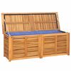 vidaXL Μπαούλο Αποθήκευσης Κήπου με Τσάντα 150x50x55εκ Μασίφ Ξύλο Teak