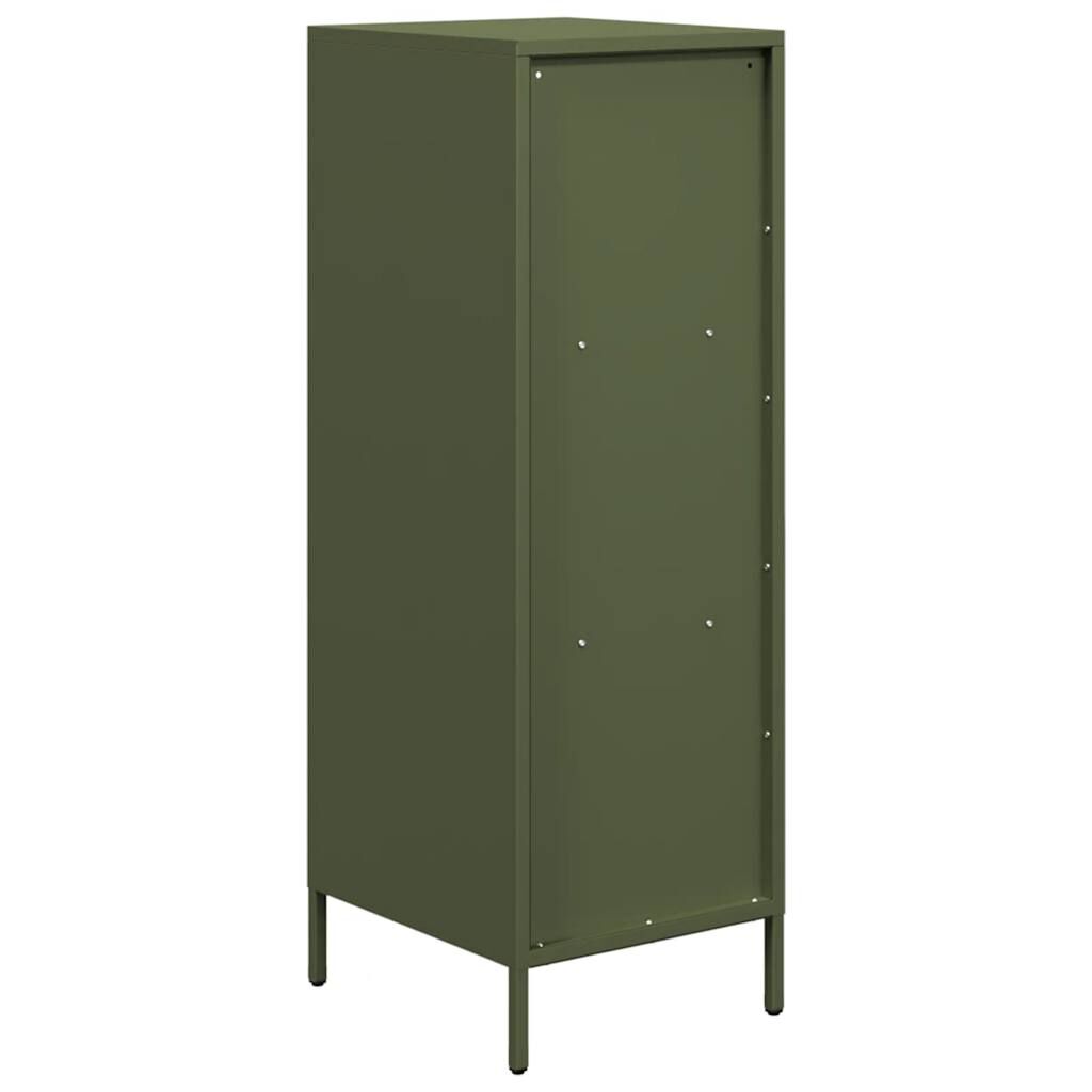 vidaXL Ντουλάπι Πράσινο Λαδί 35x39x103,5 εκ. από Ατσάλι
