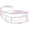 vidaXL Box Spring &kappa;&rho;&epsilon;&beta;ά&tau;&iota; &mu;&epsilon; &sigma;&tau;&rho;ώ&mu;&alpha; &alpha;&nu;&omicron;&iota;&chi;&tau;ό &gamma;&kappa;&rho;&iota; 90x210 cm &Beta;&epsilon;&lambda;&omicron;ύ&delta;&iota;&nu;&omicron;