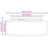 vidaXL Λάμπα Οροφής Taupe 30 x 13.5 εκ. ύφασμα