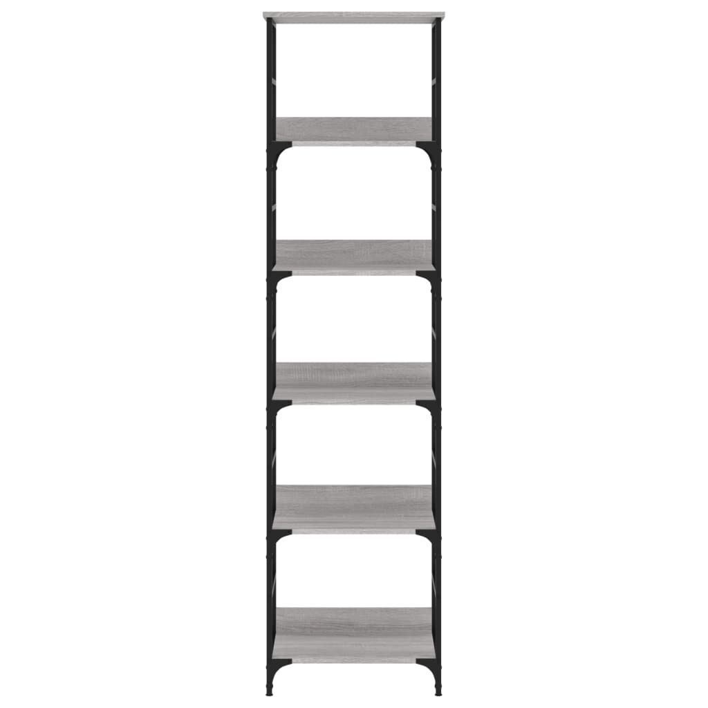vidaXL Βιβλιοθήκη Γκρι Sonoma 50x33x188,5 εκ. Επεξεργασμένο Ξύλο