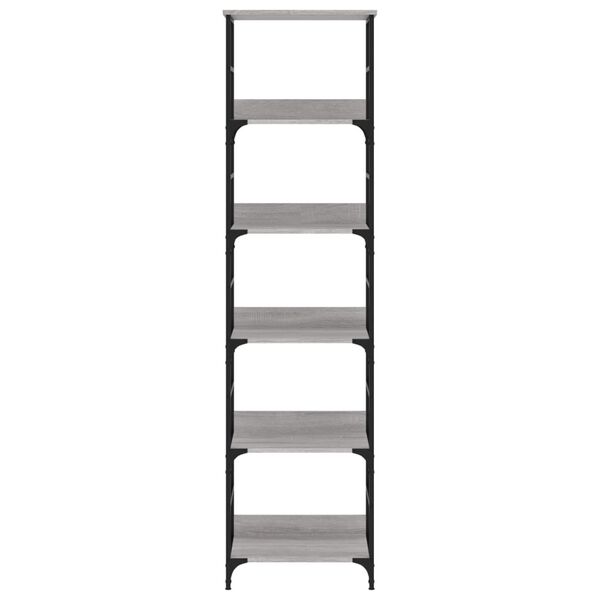 vidaXL Βιβλιοθήκη Γκρι Sonoma 50x33x188,5 εκ. Επεξεργασμένο Ξύλο