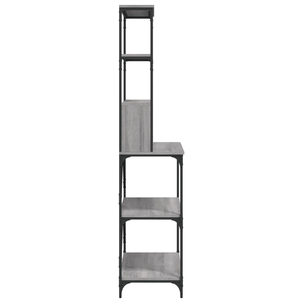 vidaXL Ραφιέρα Κουζίνας 6 Επιπέδων Γκρι Sonoma 90x40x180 εκ Επεξ. Ξύλο