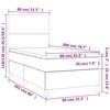 vidaXL &Kappa;&rho;&epsilon;&beta;ά&tau;&iota; Boxspring &mu;&epsilon; &Sigma;&tau;&rho;ώ&mu;&alpha; &Sigma;&kappa;&omicron;ύ&rho;&omicron; &Mu;&pi;&lambda;&epsilon; 80 x 200 &epsilon;&kappa;. &Beta;&epsilon;&lambda;&omicron;ύ&delta;&iota;&nu;&omicron;