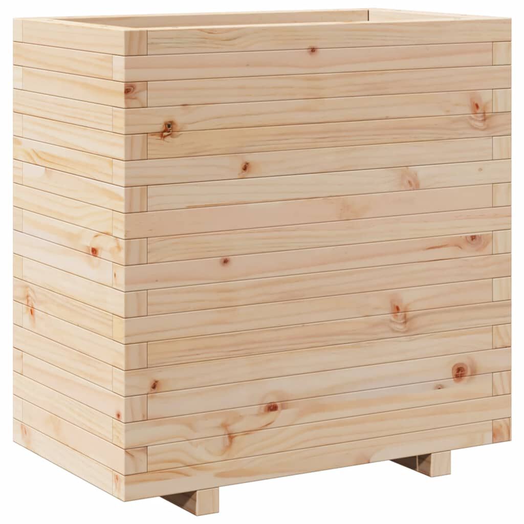 vidaXL Ζαρντινιέρα Κήπου 70x40x72,5 εκ από Μασίφ Ξύλο Πεύκου